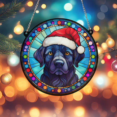 Labrador Black Christmas Suncatcher